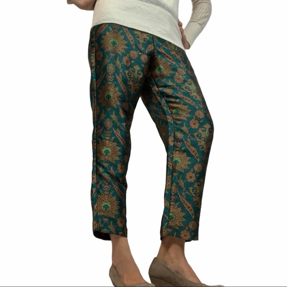 ANTHROPOLOGIE MAEVE Melyssa Jaquard Trouser - Picture 5 of 16